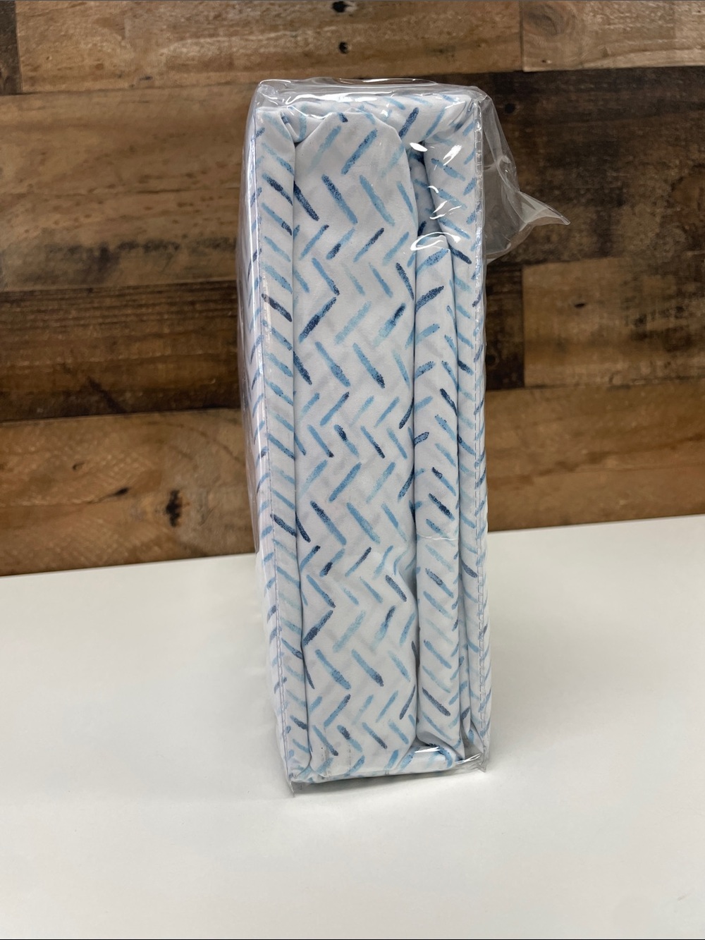Intelligent Design Blue Patterned Sheet Set - Picture 4 of 5